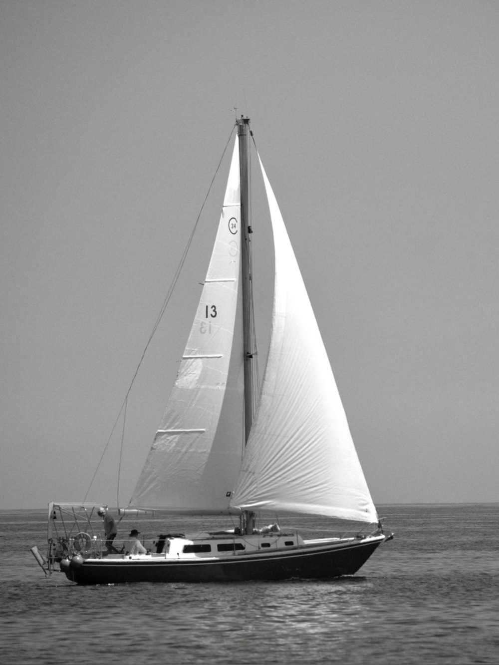 Black & White Print – Sailboat